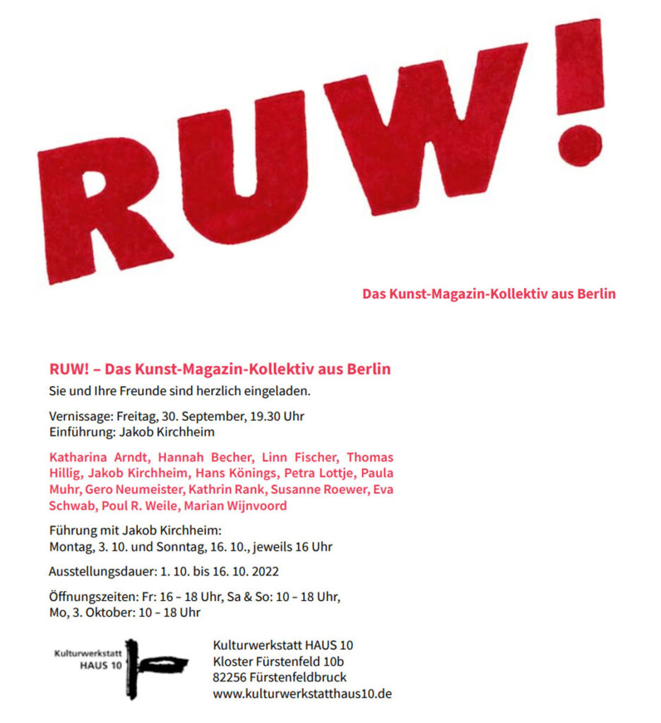 einladungskarte ruw! fuerstenfeldbruck